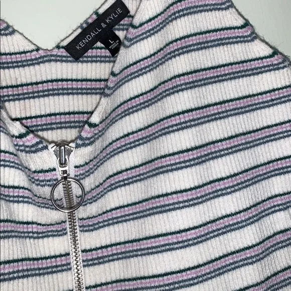 🐠2 for $16 Kendall + Kylie Pacsun zip up tank top - Picture 2 of 2